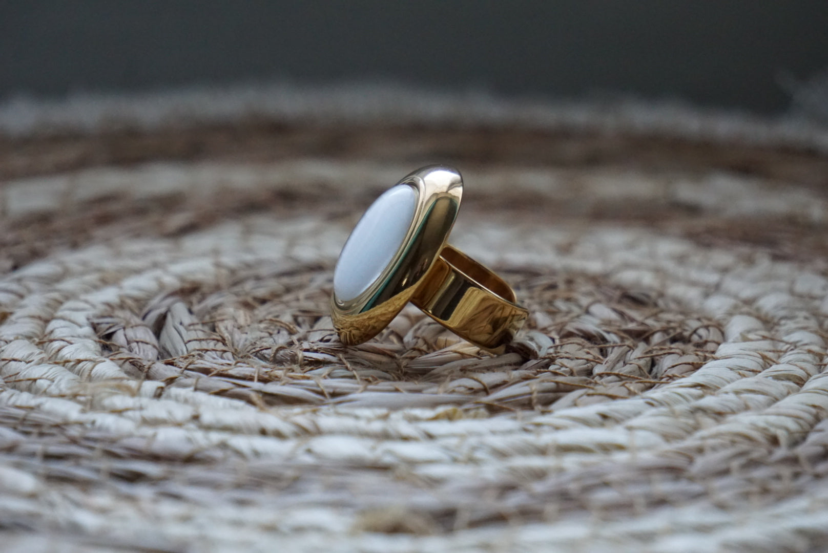 Bague Perle - Blanche